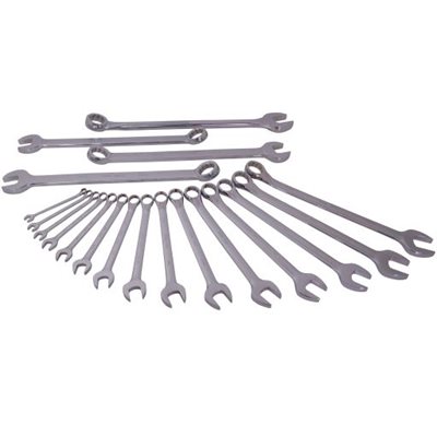 GRAY TOOLS TU19 - ENSEMBLE DE 19 CLÉS 12 PANS SAE FINI CHROMÉ MIROIR ET SATINÉ