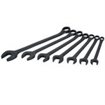 GRAY TOOLS TU7B - 7 PIECE 12 POINT SAE, BLACK FINISH, COMBINATION WRENCH SET, 7 / 16" - 7 / 8"