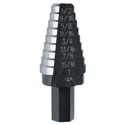 STEP DRILL BIT 8 STEPS 9 / 16" - 1"