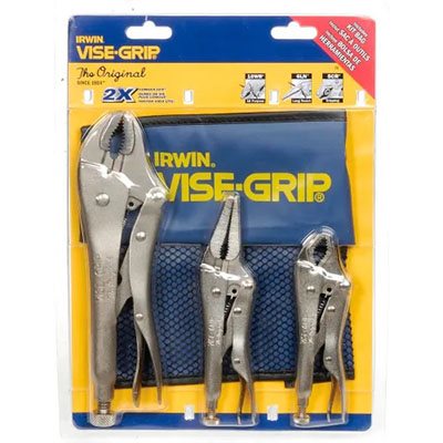 IRWIN 73 VISE-GRIP® ORIGINAL 3 PIECE LOCKING PLIER SET (10WR, 6LN, 5WR) WITH POUCH