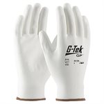 PIP G-TEK® GP33125 – GENERAL PURPOSE SEAMLESS KNIT NYLON BLEND GLOVES WITH POLYURETHANE COATED FLAT GRIP ON PALM & FINGERS, WHITE, X-LARGE