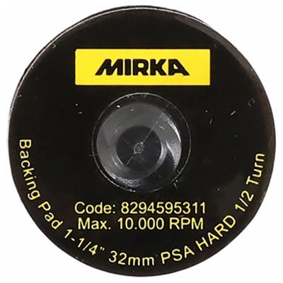 MIRKA 1125H-R – VINYL HARD FACED BACKUP PAD 1-1 / 4" W / TWIST-LOCK ATTACHMENT, QTY. 10