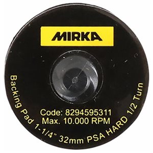 MIRKA 1125H-R – VINYL HARD FACED BACKUP PAD 1-1 / 4" W / TWIST-LOCK ATTACHMENT, QTY. 10