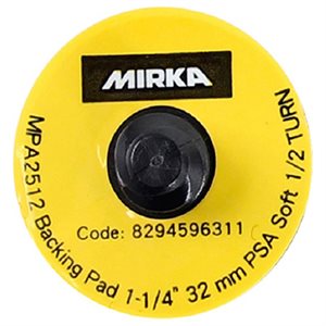 MIRKA 1125S-R – VINYL SOFT FACED BACKUP PAD 1-1 / 4" W / TWIST-LOCK ATTACHMENT, QTY. 10