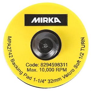 MIRKA 1125SG-R – GRIP SOFT QUICK LOCK 32 MM BACKUP PAD, QTY. 10