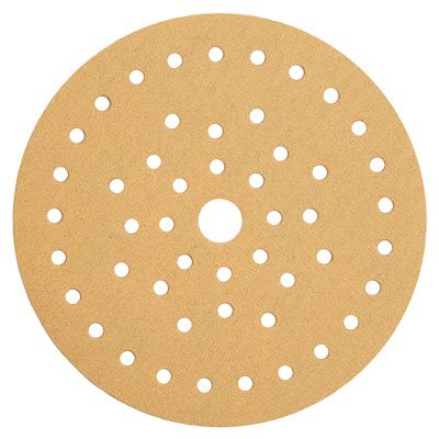 MIRKA 23-5MF-320 – DISQUES AUTOAGRIPPANTS GOLD MULTIFIT 42 TROUS D'ASPIRATION, 5", GRAIN 320, QTÉ. 50