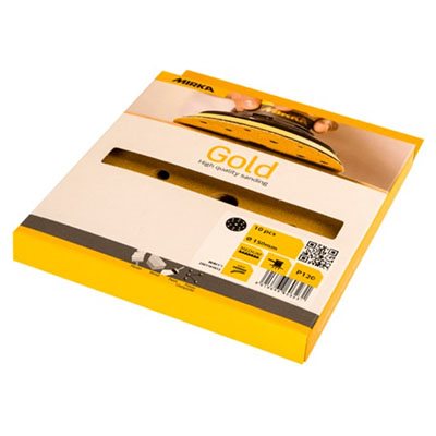 MIRKA 23-612-150RP – DISQUES AUTOAGRIPPANTS GOLD, 5", GRAIN 150, QTÉ. 10