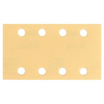 MIRKA 23-635-180 – BANDES AUTOAGRIPPANTS GOLD 8 TROUS D'ASPIRATION, 2-3 / 4" X 7-3 / 4", GRAIN 180, QTÉ. 50