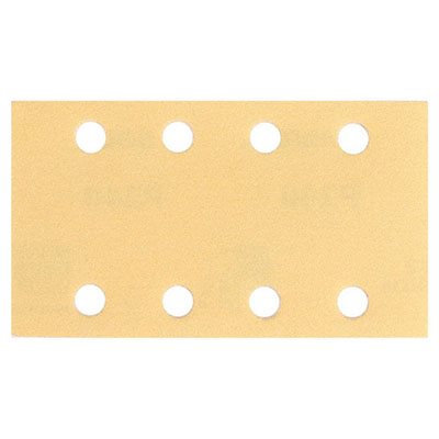 MIRKA 23-688-320 – GOLD 8 HOLE GRIP FILE SHEETS, 3" X 5", GRIT 320, QTY. 50