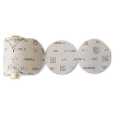 MIRKA 24-342-220 – IRIDIUM PSA DISCS, 6", GRIT 220, QTY. 100