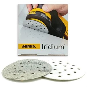 MIRKA 24-3MH-080 – IRIDIUM 20 HOLE GRIP DISCS, 3", GRIT 80, QTY. 50