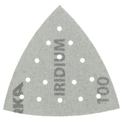 MIRKA 24-620-240 – IRIDIUM 7 HOLE DELTA GRIP SHEETS, 3.9" X 6" X 6" , GRIT 240, QTY. 50