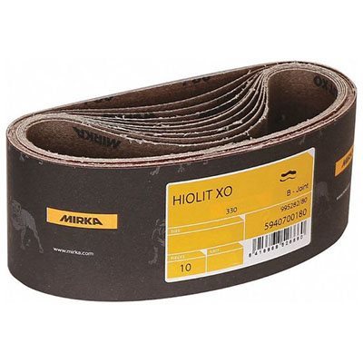 MIRKA 57-3-21-080T – HIOLIT-XO PORTABLE BELTS, 3" X 21", GRIT 80, QTY. 10