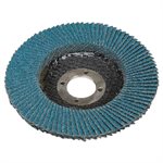 MIRKA 64-410-040 – BLUE ALUMINA ZIRCONIA FLAT FLAP DISCS, 4-1 / 2" WITH 7 / 8" HOLE, GRIT 40, QTY. 5