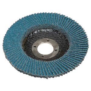 MIRKA 64-410-040 – BLUE ALUMINA ZIRCONIA FLAT FLAP DISCS, 4-1 / 2" WITH 7 / 8" HOLE, GRIT 40, QTY. 5