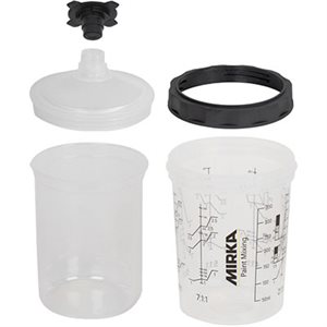 MIRKA 9190170400 – PAINT CUP SYSTEM, FILTER LID 125µM, 400 ML, QTY. 50