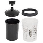 MIRKA 9190171400 – PAINT CUP SYSTEM UV, FILTER LID 125µM, 400 ML, QTY. 50