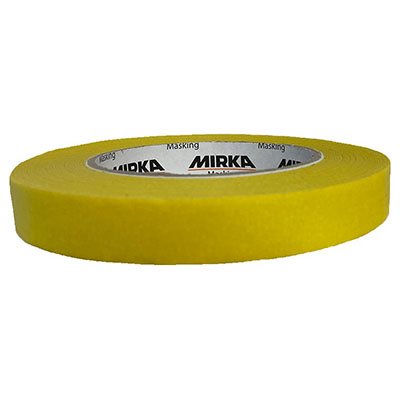 MIRKA 9191251801 – MASKING TAPE 120° YELLOW LINE, 18MMX55M, 48 / PKG.