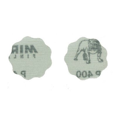 MIRKA FA30100141 – POLARSTAR FILM-BACKED PSA DISCS, 1-3 / 8" (33 / 36MM), GRIT 400, QTY. 1000