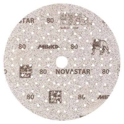 MIRKA FG-5MH-180 – DISQUES AUTOAGRIPPANTS NOVASTAR 89 TROUS D'ASPIRATION, 5", GRAIN 180, QTÉ. 50