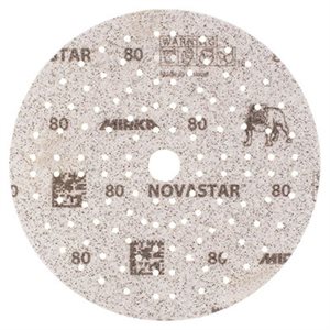 MIRKA FG-5MH-080 – DISQUES AUTOAGRIPPANTS NOVASTAR 89 TROUS D'ASPIRATION, 5", GRAIN 80, QTÉ. 50