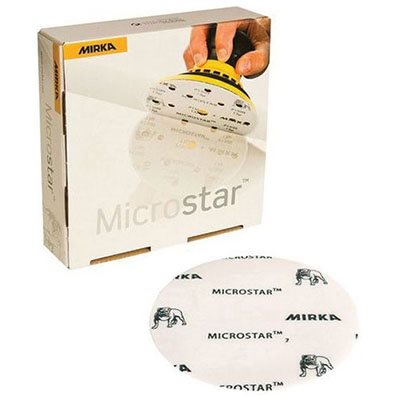 MIRKA FM-622-1500 – MICROSTAR FILM BACKED GRIP DISCS, 6", GRIT 1500, QTY. 50