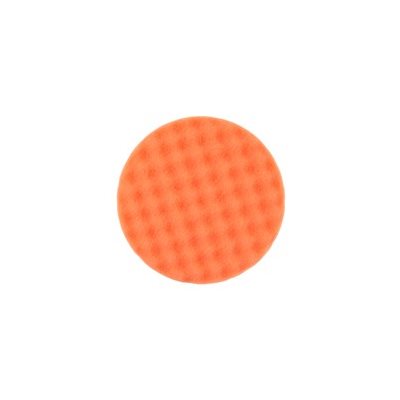 MIRKA MPADOF-6W – 6" DIA. ORANGE WAFFLE-FACED FOAM POLISHING PAD, QTY. 2