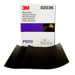 3M 7000118157 – Feuille abrasive Wetordry(MC) 3M(MC), 213Q, 02036, grain P600, 22,86 x 27,94 cm (9 x 11 po)