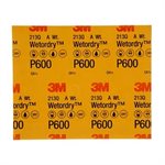 3M 7000118157 – 3M™ Wetordry™ Abrasive Sheet, 213Q, 02036, P600, 9 in x 11 in (22.86 cm x 27.94)