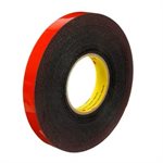 3M 7000050068 – AUTOMOTIVE ACRYLIC PLUS ATTACHMENT TAPE 06383, BLACK, 7 / 8 IN X 20 YD, 45 MIL