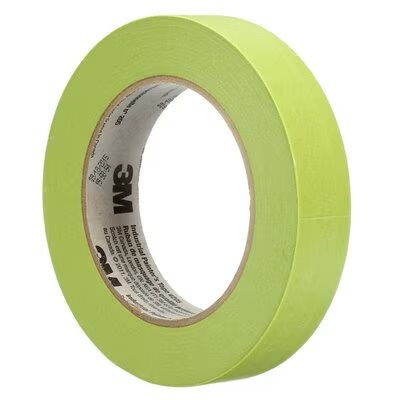 3M 7000137688 – RUBAN INDUSTRIEL POUR PEINTRES, 205, VERT, 0,12 MM (5 MIL), 24 MM X 55 M (0,95 PO X 60 V)