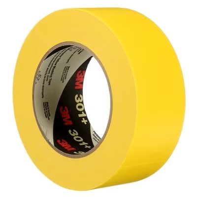 3M 7000124891 – RUBAN DE MASQUAGE PERFORMANT, 301+, JAUNE, 0,16 MM (6,3 MIL), 48 MM X 55 M (1,89 PO X 60 V)