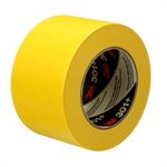 3M 7000124892 – PERFORMANCE MASKING TAPE, 301+, YELLOW, 6.3 MIL (0.16 MM), 2.8 IN X 60 YD (72 MM X 55 M)