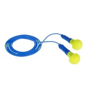 3M 7100002154 – BOUCHONS D’OREILLES PUSH-INS E-A-R(MC), 318-1005, JAUNES / BLEUS, AVEC CORDON