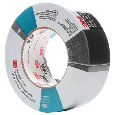 3M 7000148383 – MULTI-PURPOSE DUCT TAPE, 3900, BLACK, 1.89 IN X 60 YD (48 MM X 55 M), BULK