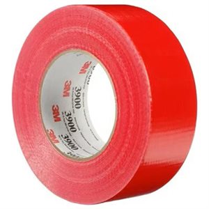 3M 7000144749 – RUBAN POUR CONDUITS À USAGES MULTIPLES, 3900, ROUGE, 0,19 MM (7,6 MIL) 48 MM X 55 M (1,89 PO X 60 V)