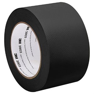 3M 7100145924 – VINYL DUCT TAPE, 3903, BLACK, 2 IN X 50 YD (50.8 MM X 45.7 M), 24 PER CASE