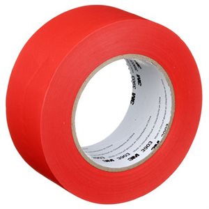 3M 7100148743 – RUBAN POUR CONDUITS EN VINYLE, 3903, ROUGE, 50,8 MM X 45,7 M (2 PO X 50 V), 24 / CAISSE