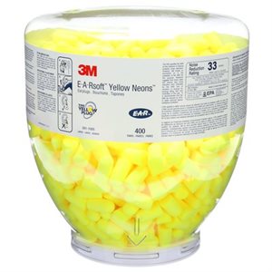 3M 7100001858 – RECHARGE DE BOUCHONS D’OREILLES YELLOW NEONS E-A-RSOFT POUR DISTRIBUTEUR ONE TOUCH, 391-1005, GRANDE TAILLE, SANS CORDON