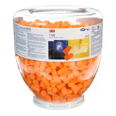 3M 7000128165 – EARPLUGS ONE TOUCH REFILL 1100, 391-1100, 2000 PAIRS PER CASE