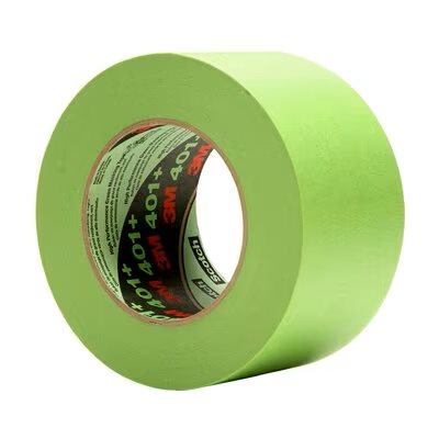 3M 7000124899 – HIGH PERFORMANCE MASKING TAPE, 401+, GREEN, 6.7 MIL (0.17 MM), 2.8 IN X 60 YD (72 MM X 55 M)