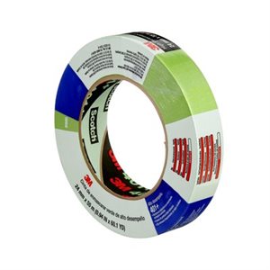 3M 7000148422 – HIGH PERFORMANCE MASKING TAPE, 401+, GREEN, 6.7 MIL (0.17 MM), 0.95 IN X 60 YD (24 MM X 55 M)