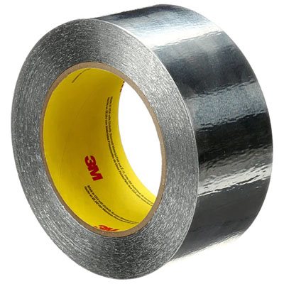 3M 7100053630 – ALUMINUM FOIL TAPE, 425, SILVER, 2.0 IN X 60.0 YD X 4.6 MILS (5.1 CM X 54.9 M X 0.12 MM)