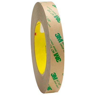 3M 7000123358 – ADHESIVE TRANSFER TAPE, 467MP, CLEAR, 2 MIL (0.05 MM), 0.5 IN X 60 YD (12.7 MM X 54.86 M)