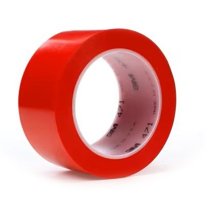 3M 7000028850 – RUBAN EN VINYLE 3M(MC), 471, ROUGE, 5,1 CM X 32,9 M X 0,1 MM (2,0 PO X 36,0 V X 5,2 MIL)