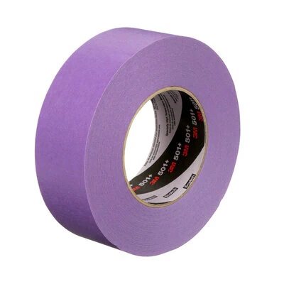 3M 7100086764 – RUBAN DE MASQUAGE SPÉCIALISÉ POUR TEMPÉRATURES ÉLEVÉES, 501+, VIOLET, 48 MM X 55 M (1,89 PO X 60 V), 24 / CAISSE