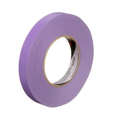 3M 7100086193 – RUBAN DE MASQUAGE SPÉCIALISÉ POUR TEMPÉRATURES ÉLEVÉES, 501+, VIOLET, 18 MM X 55 M (0,71 PO X 60 V), 48 / CAISSE