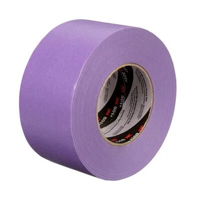 3M 7100086191 – RUBAN DE MASQUAGE SPÉCIALISÉ POUR TEMPÉRATURES ÉLEVÉES, 501+, VIOLET, 72 MM X 55 M (2,8 PO X 60 V), 12 / CAISSE