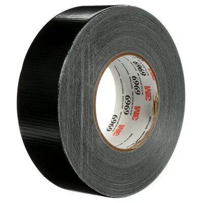 3M 7000001232 – EXTRA HEAVY DUTY DUCT TAPE, 6969, BLACK, 1.89 IN X 60 YD (48 MM X 55 M), BULK