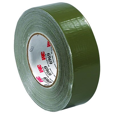 3M 7000123814 – RUBAN POUR CONDUITS DE RENDEMENT EXTRÊME, 6969, OLIVE, 48 MM X 55 M (1,89 PO X 60 V), EN VRAC